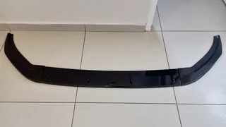 Maxton design style slimline 3 piece ABS plastic gloss black front spoiler VW Polo AW