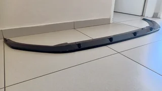 Maxton design style slimline 3 piece ABS plastic gloss black front spoiler VW Polo AW