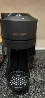 Nespresso Vertuo Next Coffee Machine (Matt Black) and milk frother