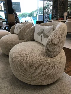 Furniture couch and chairs