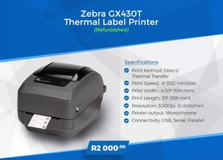 ZEBRA THERMAL LABEL PRINTERS