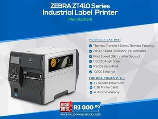ZEBRA THERMAL LABEL PRINTERS