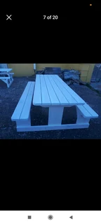 Picnic benches