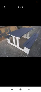 Picnic benches