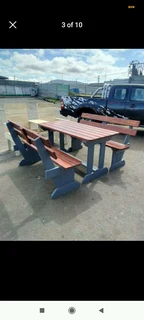 Picnic benches