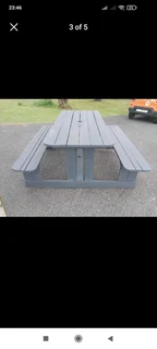 Picnic benches