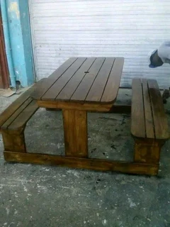 Picnic benches