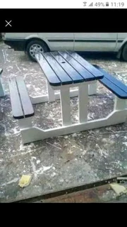 Picnic benches
