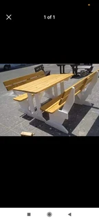 Picnic benches