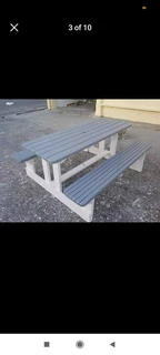 Picnic benches