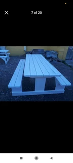 Picnic benches