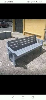 L shape benches