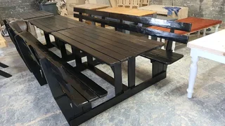 Picnic benches