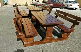 Picnic benches