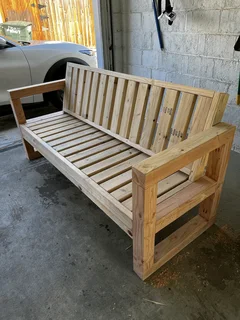 L shape benches