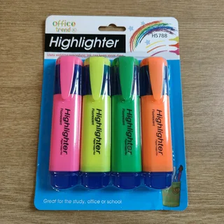 Office Trend Highlighter pack of 4