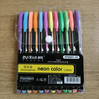 Neon color Highlighter pens pack of 12