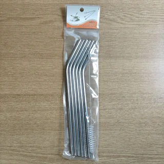 Stainless Steel Reusable Straws pack of 6