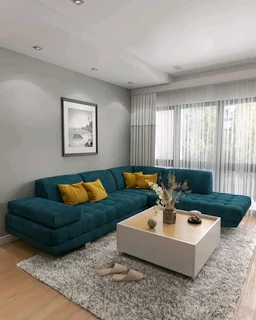 L shape chesterfields couch