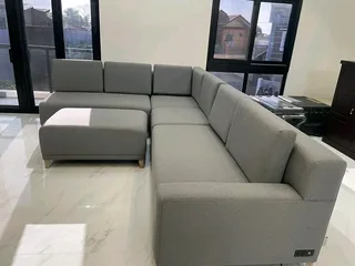 L shape chesterfields couch