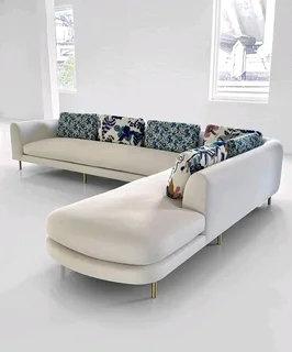L shape chesterfields couch