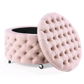 Round and rectangular ottomans