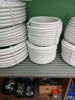 Plumbing white pex pipes