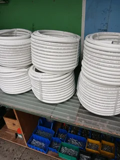Plumbing white pex pipes