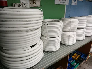 Plumbing white pex pipes