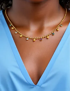 Woman’s stainless steel necklace