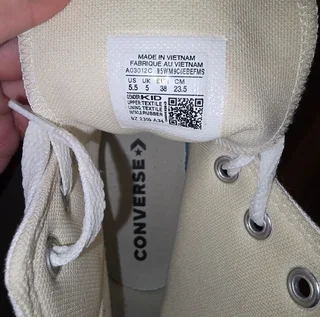 Converse Chunk Taylor All Star Lugged Lift Platform Size 5