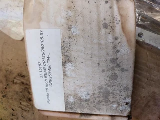 CRF 250 REAR RIM FORSALE AT THE MOTORCYCLE GRAVEYARD