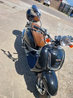 Brand New Big Big Revival Scooter Black With Top Box Forsale