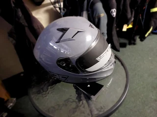 Grey Sigi Helmets Forsale At The Motorcycle Graveyard