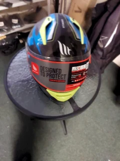 MT STINGER BLUE FULL HELMETS FORSALE AT The Motorcycle Graveyard KNYSNA BRANCH