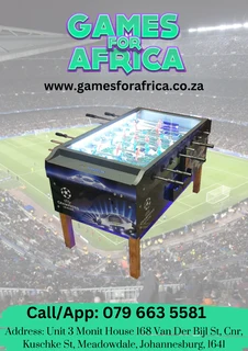 Soccer table vinyls and leds lights