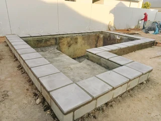 Build in and fiberglass pools installation