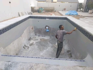 Build in and fiberglass pools installation