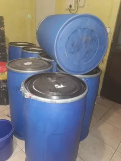 250litres plastic drums