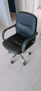 Desk chair, vacuum cleaner, exercise bike