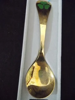 Wood Sorrel Silver Spoon Plated Gold