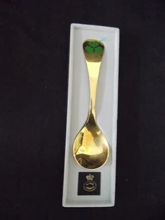 Wood Sorrel Silver Spoon Plated Gold