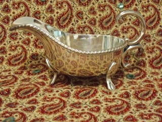 Beautiful Silver-Plated Gravy Boat