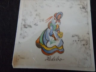 Set of Two Danish Porcelain Tiles