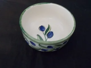 Beautiful Olive Bowl Signed by Artist