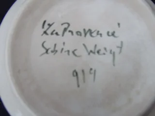 Beautiful Olive Bowl Signed by Artist