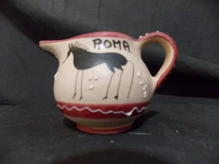 Pretty Little Milk Jug of Pottery Roma Italy by Deruta