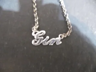 Silver Gin Bottle Label