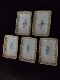 Set of Five Stunning Pin Dishes