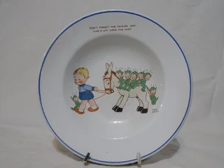 Lovely Shelley Kiddies Bowl Signed by artist Mabel Lucy Attwell